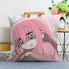 Roca Solitaria Pequeña Trasera Teng-li Almohada Periférica Expresión de Anime Set de Almohadas para Descanso del Almuerzo Funda de Cojín Doble Cara