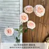Arreglo de Escena con Flores Artificiales con 5 Rosas Burbuja, Ramo de Novia, Decoración de Boda, Arreglo Floral, Ramo de Flores Falsas