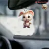 Tirantes de Animal Nuevo Lindo Transfronterizos Pajarita Conejo Colgante Decorativo Plano de Acrílico