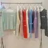 Liquidação, Sem Trocas ou Devoluções: Suéter de Tricô Manga Longa Cor Verde Limão Chá Verde Estilo Coreano Casual Estilo Preguiçoso Macio e Aconchegante Gola Redonda Solto Emagrecedor para Mulheres