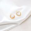 Colgante de corazón de concha blanca con paneles de oro de 14 quilates, hecho a mano, pulsera pequeña, collar, colgante, material para colgante.