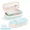 Estuche de Gran Capacidad para Estudiantes de Primaria y Secundaria, Caja de Papelería de Aspecto Elegante, Estuche Sencillo Estilo Coreano Mejorado, Almacenamiento al por Mayor