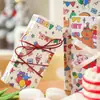 Papel de Presente de Aniversário Novo, Papel Decorativo Fofo para Presente, Papel Material DIY Feito à Mão Estilo Cartoon Ins para Presentear
