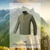 Jaqueta de algodão esportiva para montanhismo e caminhada ao ar livre, repelente à água, quente, respirável, com gola alta
