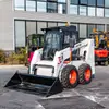 Exportación de Cargadoras Compactas de Montar Europeas y Americanas, Carretillas Elevadoras Pequeñas Multifuncionales para Demolición en Interiores, Máquinas Compactas para Sitios de Construcción