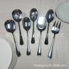 Tenedor y Cuchara para Ensalada Públicos de Hotel Acero Inoxidable 304 Hogar Cuchara Grande para Servir Colador para Servir Buffet Vajilla