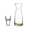 Dispensador de vino de cristal de alta gama, de lujo, con lámina de oro, apto para el hogar, de un solo sorbo, para licores, para vino, para aficionados al vino.