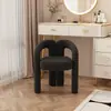 Silla de Maquillaje para el Hogar Color Crema, Taburete Tocador, Silla de Salón de Uñas, Silla Sencilla de Ocio para Dormitorio, Taburete Tocador de Moda