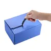 Caja con Cremallera Caja de Cartón con Cremallera Logística de Cosméticos Caja Express Fácil de Romper Caja Ciega Cartón Blanco Cartón Corrugado Caja de Embalaje para Comercio Electrónico