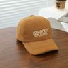 Boné de Baseball de Lã Infantil Outono e Inverno Novo Estilo Quente Boné com Aba Moda Americana Versátil Chapéu de Boston Venda por Atacado