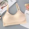 Ropa interior strapless para detener el movimiento, recoger el pecho, para chica estudiante de pecho pequeño, sin aros de acero, sujetador fino, chaleco deportivo