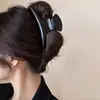 Pinza de garra de lunares estilo coreano, pinza para el pelo modelo nuevo de alta gama 2026, pinza de tiburón grande exquisita para cabello grueso