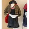 Chaquetas de Niña Estilo Coreano Otoño 2025 Nueva Moda Tendencia Calle Chica Chaqueta Estampado de Leopardo Celebridad de Internet Superior