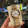 Nueva Serie Xin Yue Fase Lunar Reloj de Mujer Movimiento de Cuarzo Correa de Acero Esfera de Concha Romana con Diamantes Reloj de Mujer