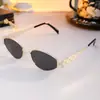 Novos óculos de sol metalizados estilo gatinho, óculos de sol modernos com proteção UV, óculos de sol de marca de luxo da moda para mulheres