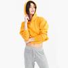 Sudadera con capucha deportiva informal de estilo europeo y americano de cintura alta, forrada de forro polar, corta y holgada para mujer, nueva para Primavera y Otoño 2026, moderna