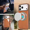 Compatible con carcasa de teléfono magnética dos en uno para iPhone 18, carcasa con ranura para tarjetas para Samsung S26, carcasa de cuero con carga inalámbrica MagSafe