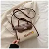 Bolso Cuadrado Pequeño de Mano Estilo Occidental Retro, Bolso de Hombro de Moda Popular de Este Año 2025 Bolso Cruzado de Combinación de Colores Nuevo para Mujer