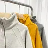 Cardigan Korean-Style Lulu Bling Exclusivo com Forro de Fleece, Solto, com Capuz, Versátil, Yoga, Jaqueta Tendência com Zíper