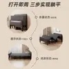 Cama individual de acero y madera, cama sencilla, perfecta para siestas, cama plegable portátil, ideal para uso en dormitorio, cama de estructura de hierro para adultos