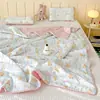 Colcha de Verão Infantil Cartoon Classe A 50% Lyocell Tencel, Lavável à Máquina, Fibra de Soja, Colcha Fina de Resfriamento para o Verão com Sensação de Frescor