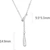 Collar de Gota de Agua de Moda para Mujer Estilo Coreano Versátil Simple Accesorios de Celebridad de Internet Cadena Minimalista para Clavícula