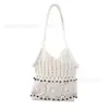 Bolso de Hombro Estilo Ins Bolso Tejido con Cuentas Bolso de Mano de Moda Bolso Bolso de Hombro Bolso Tote para Mujer Bolso de Playa Venta al por Mayor