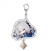 Chaveiro Honkai Impact Star Rail Anime Pingente Periférico de Acrílico March 7Th Silver Wolf Jing Yuan Fu Xuan Dan Heng