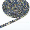 Cinturón de taladro de resina de color de 1 cm, adhesivo termofusible, taladro largo para bricolaje, bolsa de zapatos, barra de cristal, taladro, cadena, accesorios de ropa