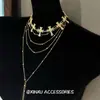 [Redenção Divina] Colar Retro com Franjas em Forma de Cruz Design de Nicho Exótico Elegante Moderno Colar Exagerado