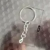 Corrente de Argola Plana para Chaveiro 30mm Fecho Lagosta Pingente de Contas Acessórios para Joias DIY Chaveiro Atacado