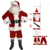 Ropa Navideña de Exportación Transfronteriza Disfraces de Papá Noel de Pelo Largo Ropa Navideña Ropa para Actuaciones Cosplay Venta al Por Mayor