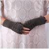 2020 suministro de fabricantes lana nueva hueco corazón de durazno guantes sin dedos invierno señoras cálidos guantes tejidos de medio dedo