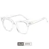 Nuevas gafas V-brand anti-luz azul para mujer, lentes planos unisex, monturas de gafas retro de moda estilo coreano, al por mayor
