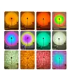 Lámpara de pie de onda de agua de doble cabezal con control remoto para cambio de color, iluminación ambiental, simulación de atardecer, iluminación de fondo de 16 colores para transmisión en vivo