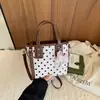 2026 Nuevo Estilo Coreano de Moda Versátil para el Día a Día Bolso de Lunares Casual Simple Estilo de Chica Bolso de Hombro
