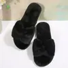 Chinelos de algodão de tamanho grande para uso doméstico e externo, sapatos de pelúcia antiderrapantes em espinha de peixe, tamanho 43, chinelos de ar condicionado com sola plana