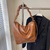 Bolsa Feminina de Alta Qualidade Estilo Maillard Transfronteiriça Outono/Inverno 2026 Bolsa de Ombro Vintage para o Dia a Dia Bolsa Transversal Grande Capacidade Estilo Saco
