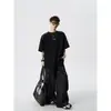 2026 Verano Nuevo Estilo Juvenil Peso Pesado 260g Bordado en el Hombro Diseño Holgado Manga Corta Camiseta Superior Estilo Coreano para Hombre