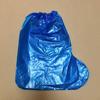 Capas Descartáveis para Botas Espessadas Impermeáveis para Dias Chuvosos Capas para Sapatos de Cano Alto em PE Azul e Branco Capas Antiderrapantes para os Pés de Crianças Atacado