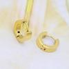 Pendientes Sencillos Estilo Coreano Ovelo, Modernos y Únicos, Versión Ancha, Superficie Plana Universal 4*9, Pulidos a Mano, Modernos y Minimalistas
