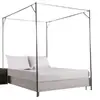 Estrutura de mosquiteiro em aço inoxidável com hastes espessadas e reforçadas, conjunto completo de acessórios, suporte estável, tubos de aço espessados, frete grátis, atacado