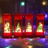Lámpara de cristal de venta caliente transfronteriza 2024 con cubierta de malla, muñeco de nieve, casa de Navidad, lámpara de estrella para decoración de habitaciones y restaurantes, luz nocturna