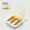 Blf Novo Camarão de Espuma Flutuante Ly054 Gancho de Cabelo Isca Fly Seca Isca de Pesca com Mosca Isca Falsa Fly
