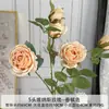 Decoración para el Hogar Floral Color Champagne para Mesa de Café de Sala de Estar, Arreglos Florales para Bodas, Decoración de Pared de Fondo para Bodas, Piezas de Arte con Flores Artificiales