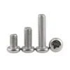 Tornillos de Acero Inoxidable 304 de Cabeza Redonda Ranurada Pm Tornillos Mecánicos de Cabeza Plana M3 M3.5 M4 Rosca Extendida Gb818