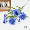 Ramo de flor artificial de clavel pequeño de múltiples tallos, flor de clavel de un solo tallo, arreglo floral para decoración de sala de estar, adorno floral, flor artificial