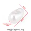 Furo Total Irregular Pérola de Imitação Branco Puro Barroca Alto Brilho Contas ABS Espaçador Artesanal DIY Colar Pulseira Produto Semi-acabado