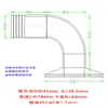 Acero inoxidable 304 grado sanitario codo de 90 grados junta para tubería de cuero portabrocas de carga rápida cabeza de pagoda antideslizante Boquilla verde