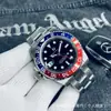 Reloj Mecánico Automático Gm Gmt Greenwich con Anillo Luminoso Coke y Anillo Sprite para Hombre